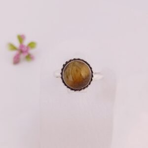 Anillo con piedra ojo de tigre