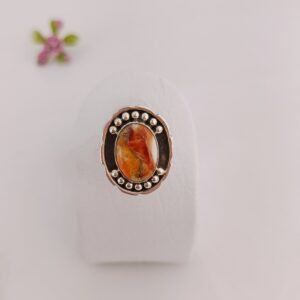 Anillo con piedra cornalina