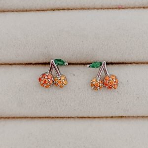 Aretes de cerezas