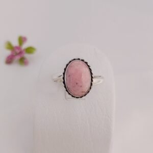 Anillo piedra rodonita