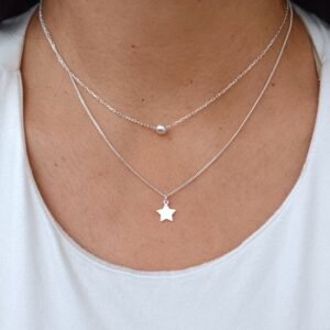 Cadena doble de estrella y bola