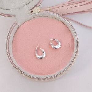 Aretes de plata lisa y/o texturada