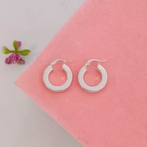 Argollas borde cuadrado