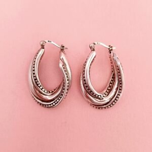 Argollas plata Inflada 03