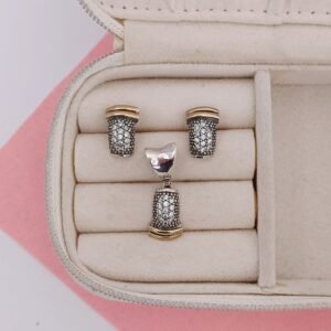 Set de plata con oro