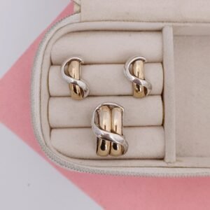 Set de plata con oro