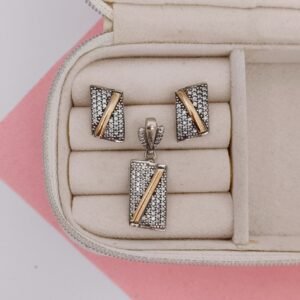 Set de plata con oro