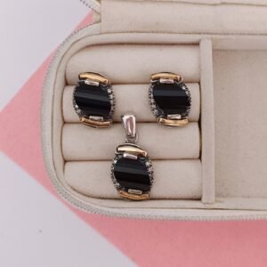 Set de plata con oro