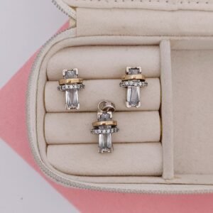 Set de plata con oro