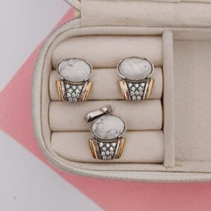 Set de plata con oro