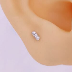 Arete línea 3 circonias