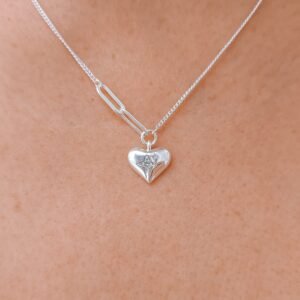 Gargantilla de Corazón con circonias