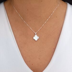 Set de trébol concha nácar