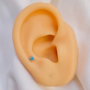 Aretes doncella turquesa