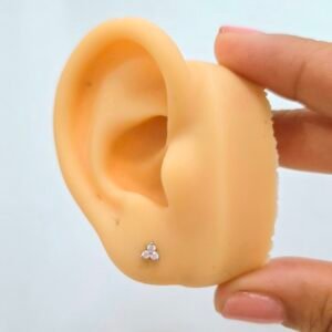 Aretes de 3 circonias