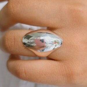 anillo plata lisa