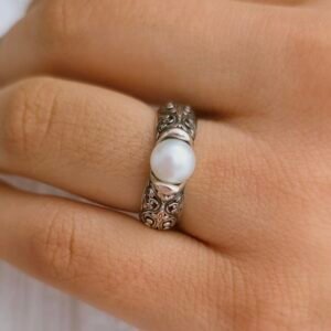 Anillo con perla