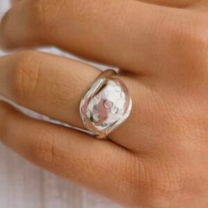 Anillo ojo martillado