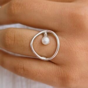 Anillo con perla