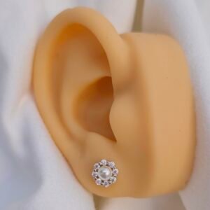 Aretes con perla