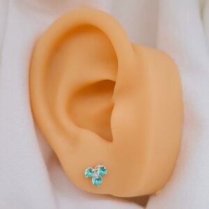 Aretes de uva turquesa