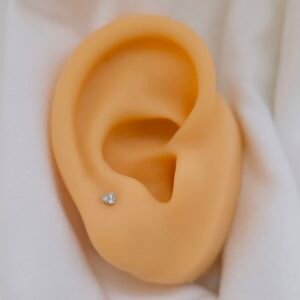 aretes mini corazones
