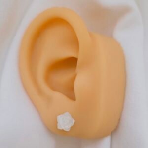 aretes Rosa de concha nácar