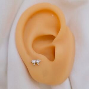 aretes moñita