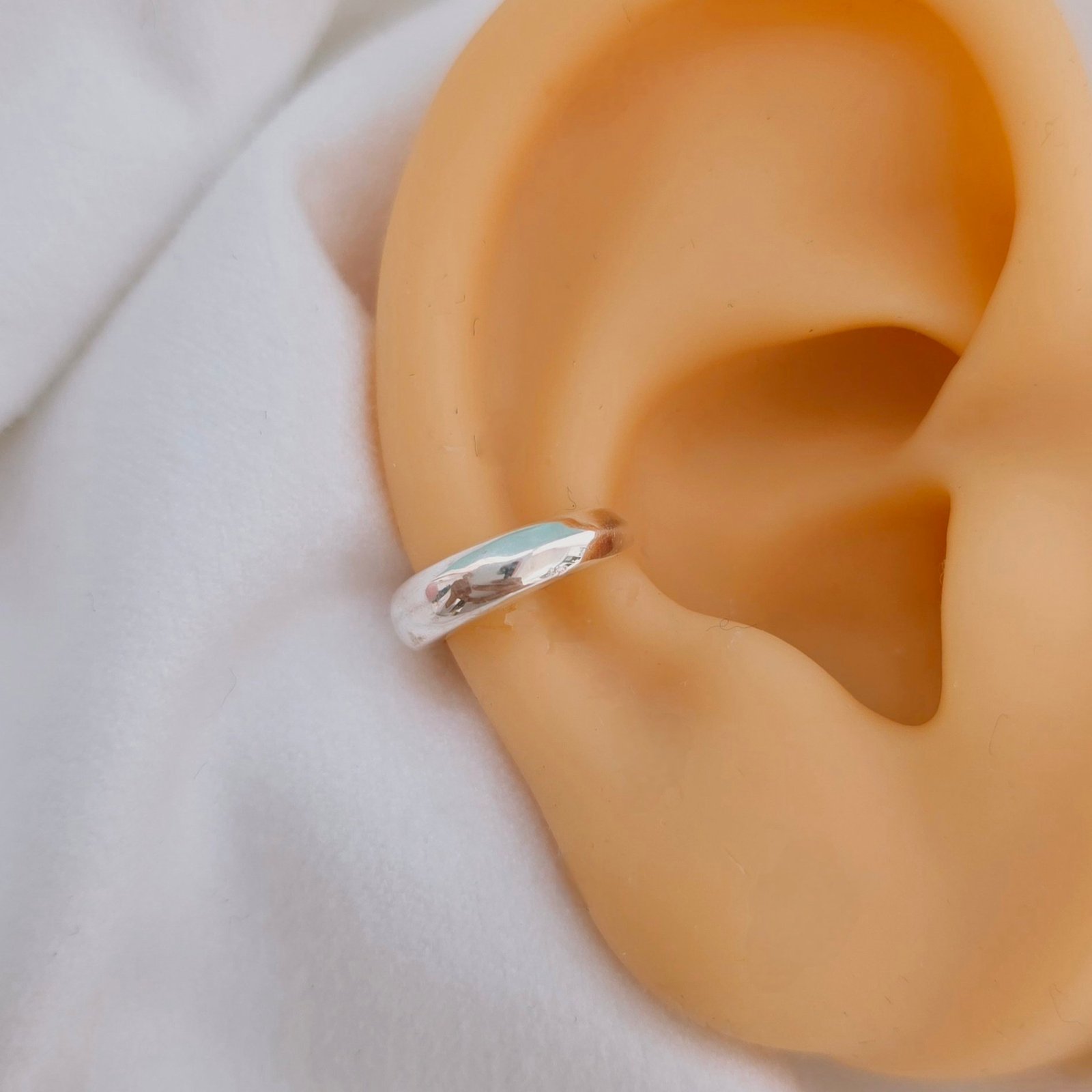 Earcuff plata lisa