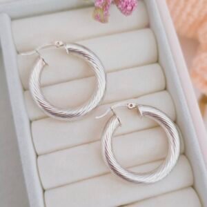 Argollas con textura