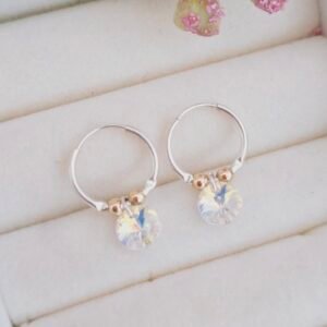 Argollas con cristal
