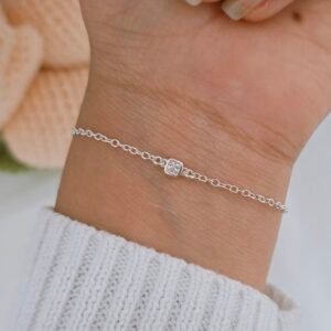 Pulsera circonia blanca