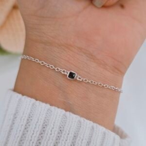 Pulsera circonia negra