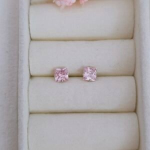 Aretes circonia rosa