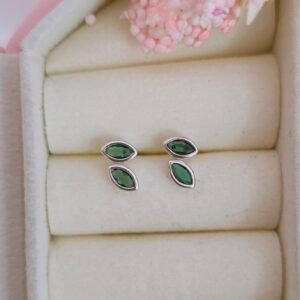 Aretes hojitas verde