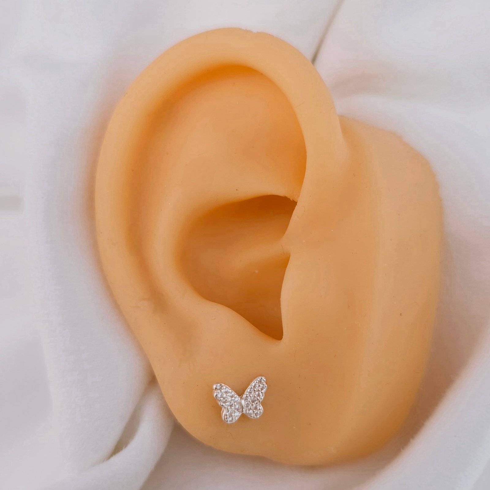 Aretes con mariposa - Imagen 3