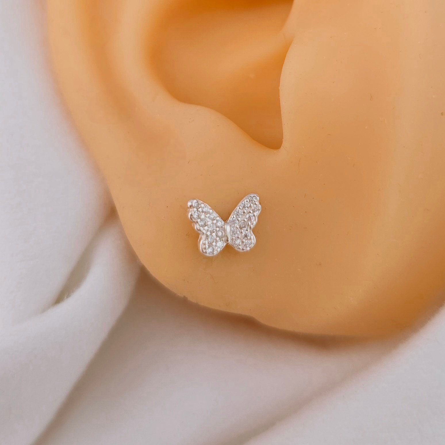 Aretes con mariposa - Imagen 2