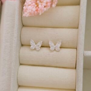 Aretes con mariposa