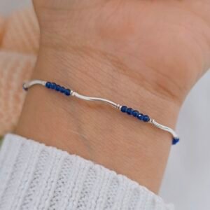 Pulsera cristales azules