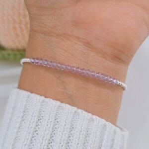 pulsera cristales Lila