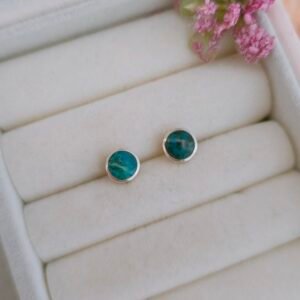 Aretes de malquita