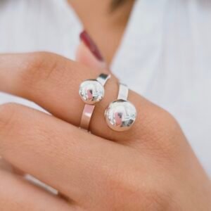 Anillo doble bolita