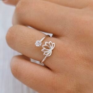 Anillo flor de loto