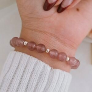 Pulsera cuarzo cherry