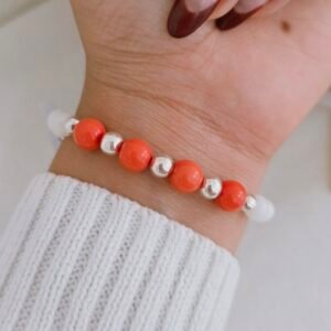 Pulsera Ágata blanca
