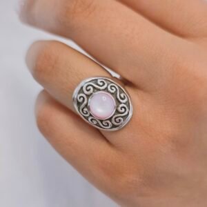 Anillo opalo rosa
